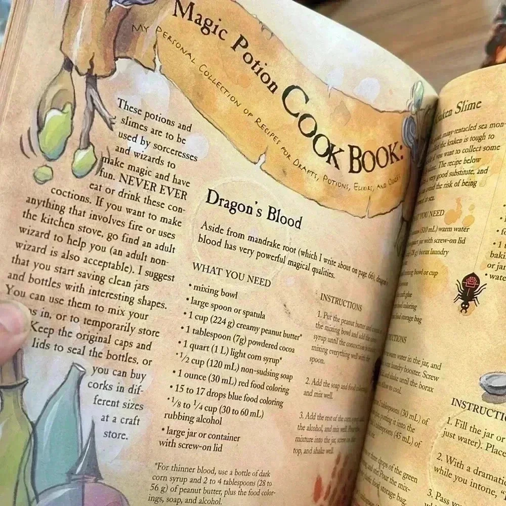 Vintage The Book of Wizard Craft Spells, Potions, Tales & 50 Things to Make Y2K - Picture 10 of 13